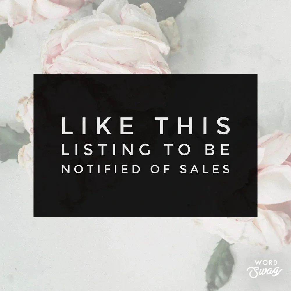 Like this listing to be notified of sales